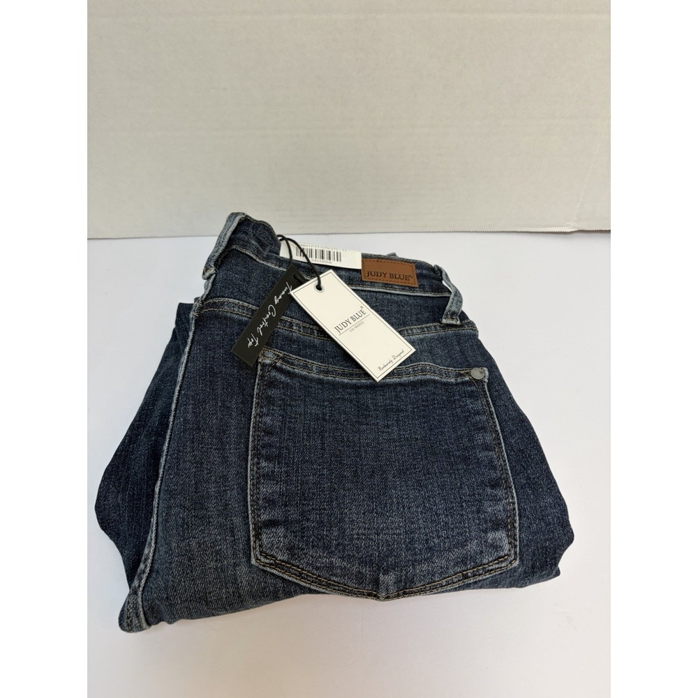 Judy Blue NWT Skinny Fit Distressed Hi-Rise Jean Size 11/30 Style #88417 Raw Hem